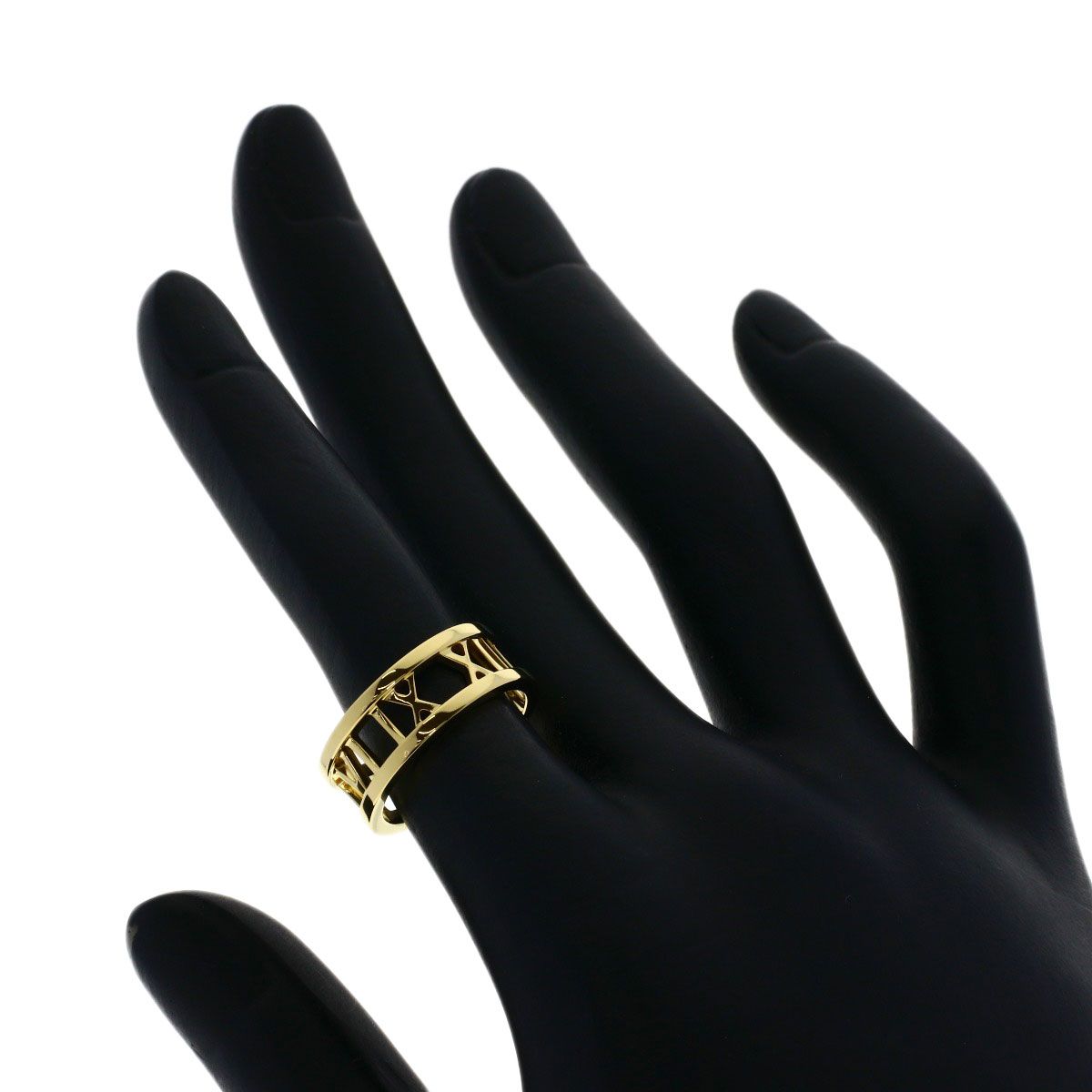 Tiffany & Co Atlas Open Heart Ring 18k Yellow Gold — view 5