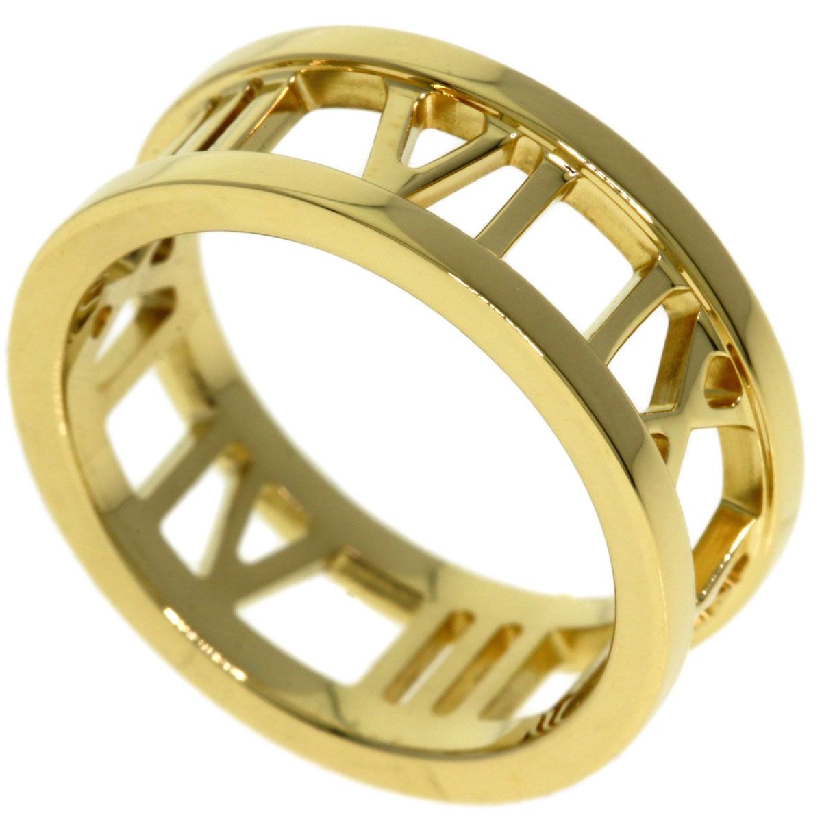 Tiffany & Co Atlas Open Heart Ring 18k Yellow Gold
