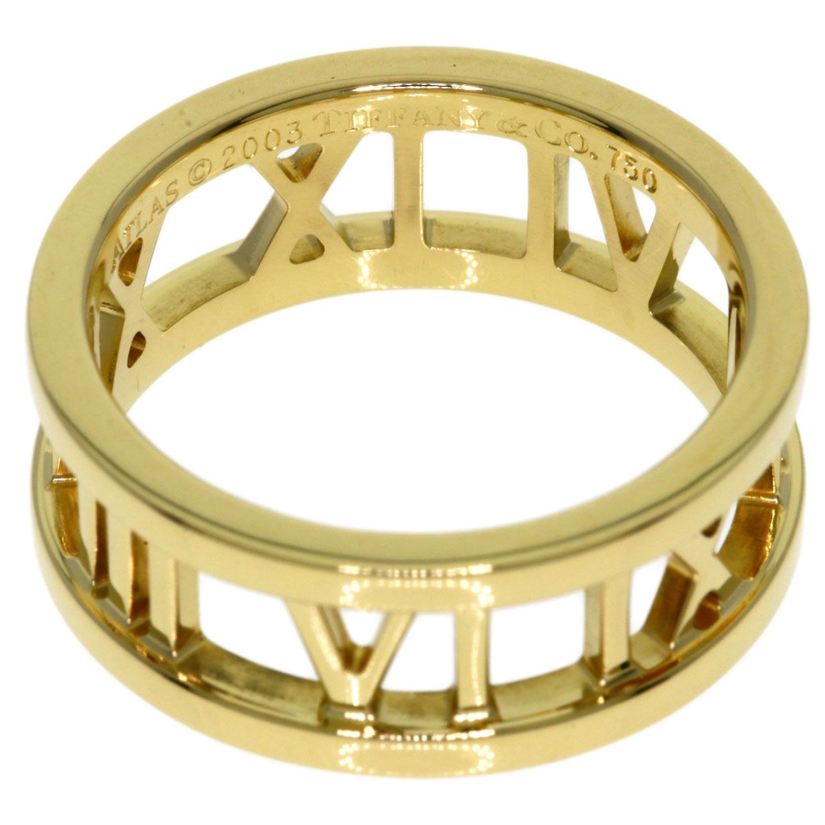Tiffany & Co Atlas Open Heart Ring 18k Yellow Gold — view 4