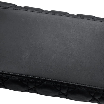 Dior Handbag Lady Cannage Medium Ultra Matte 2-Way Black — view 8