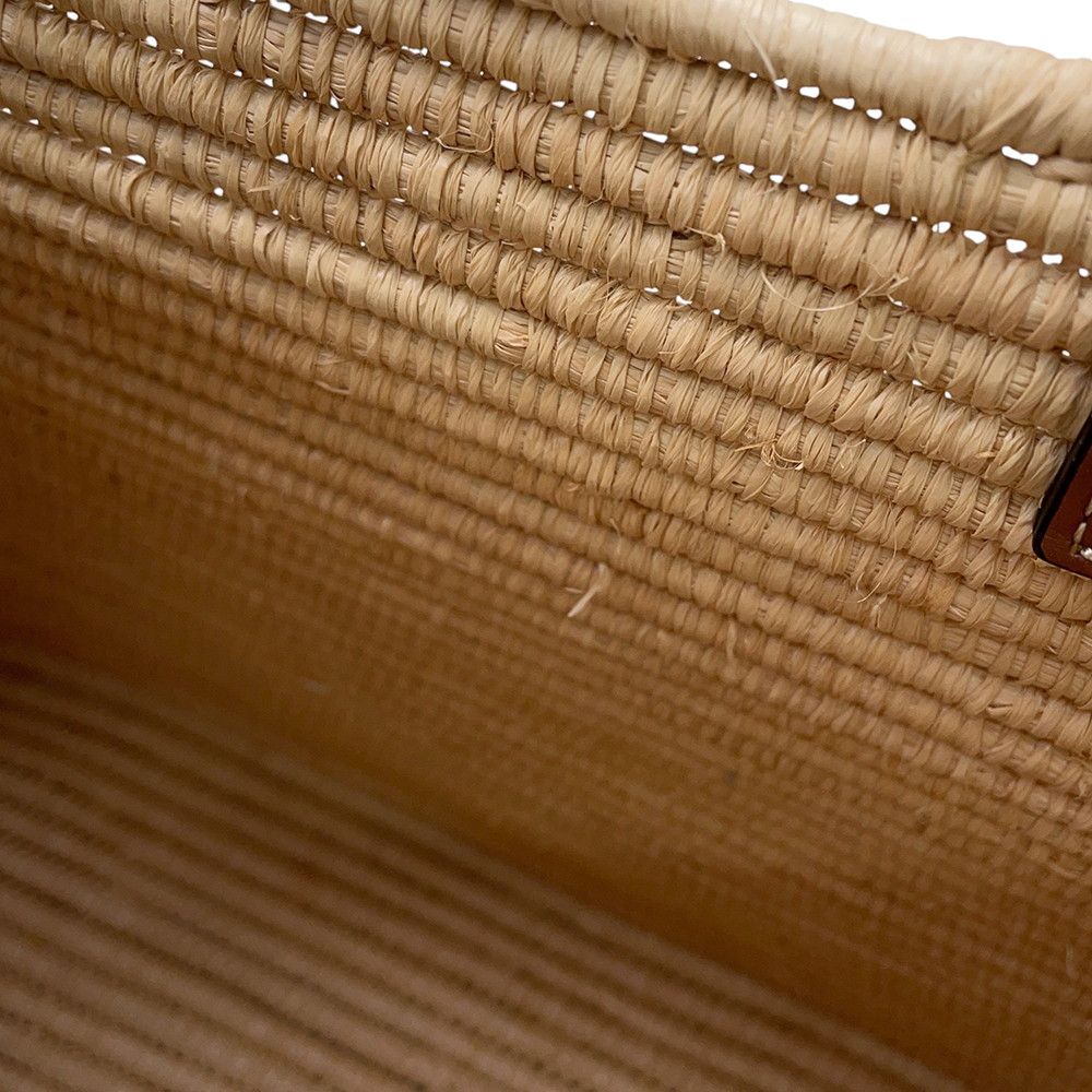 Loewe Tote Bag Square Basket Small Raffia Anagram — view 8