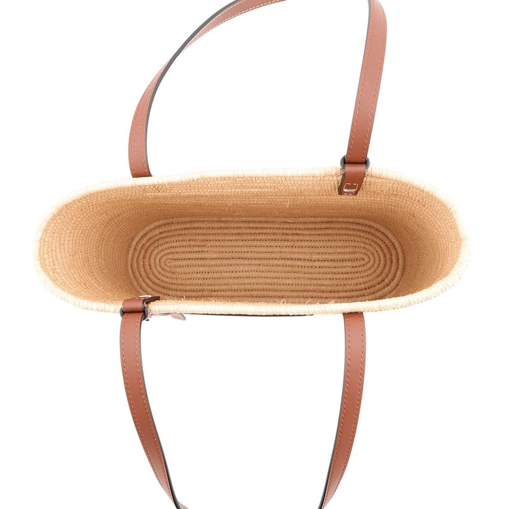 Loewe Tote Bag Square Basket Small Raffia Anagram — view 5