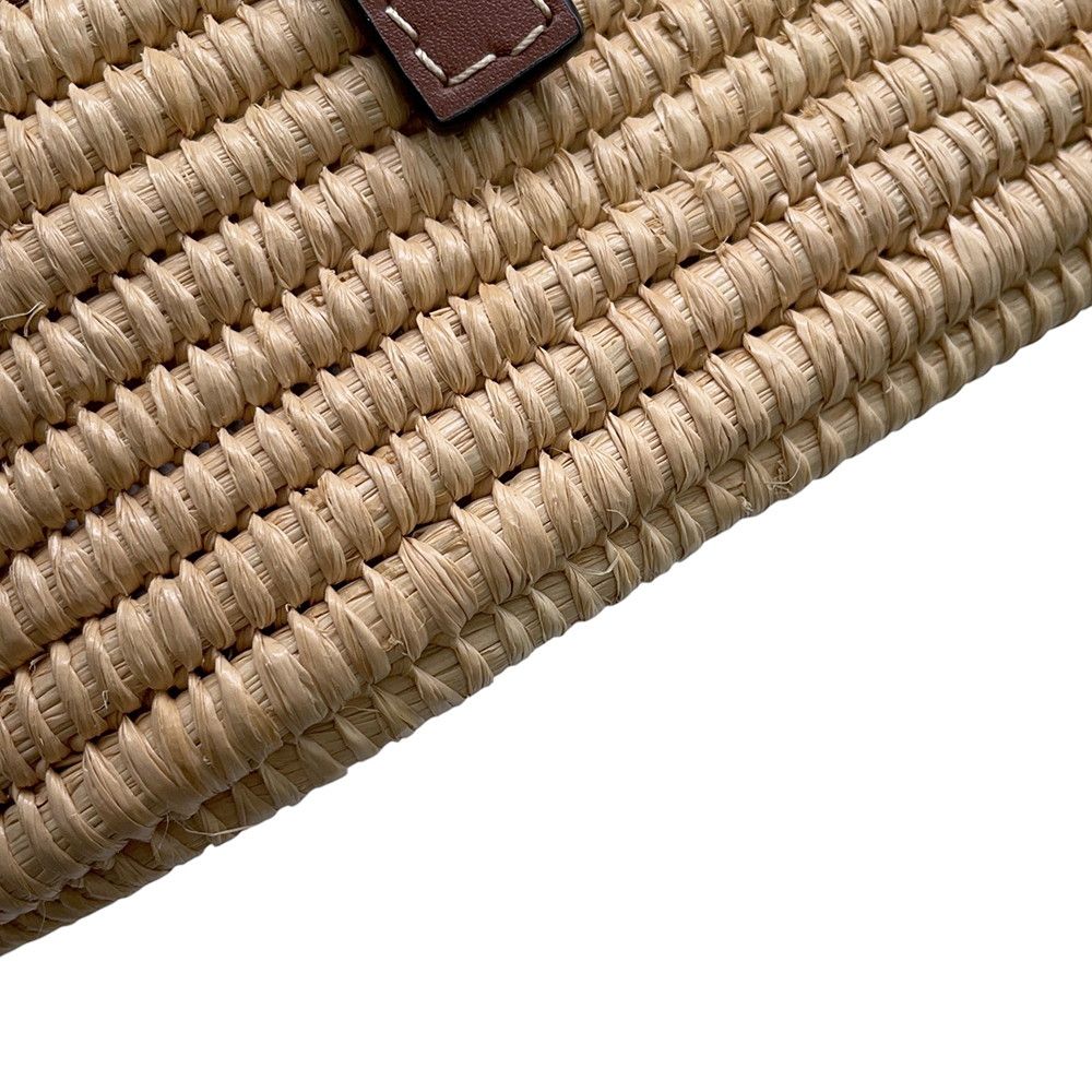 Loewe Tote Bag Square Basket Small Raffia Anagram — view 6