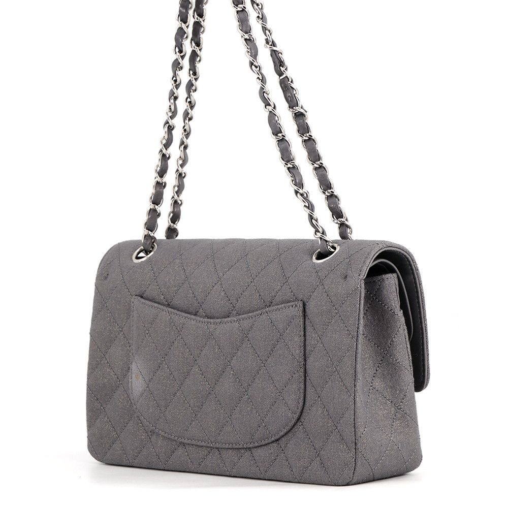Chanel Chain Shoulder Bag Quilted 25 CC Logo Canvas Double — view 2