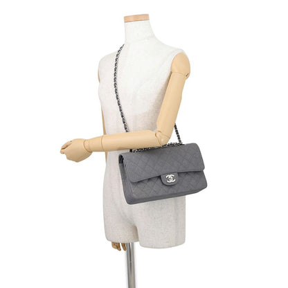 Chanel Chain Shoulder Bag Quilted 25 CC Logo Canvas Double — view 5
