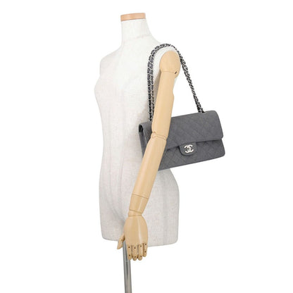 Chanel Chain Shoulder Bag Quilted 25 CC Logo Canvas Double — view 4