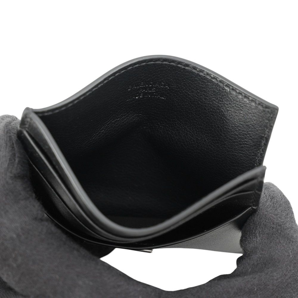 Balenciaga Card Case Rodeo Smooth Calf Leather Black — view 4