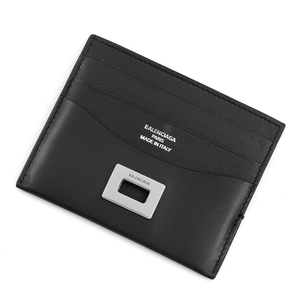 Balenciaga Card Case Rodeo Smooth Calf Leather Black