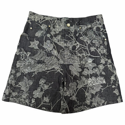 Louis Vuitton Floral Jacquard Denim Set Indigo Blue 30 M — view 7