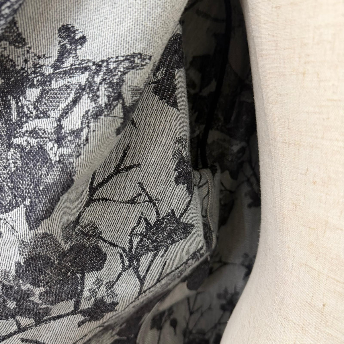 Louis Vuitton Floral Jacquard Denim Set Indigo Blue 30 M — view 6