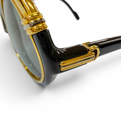 Cartier Vintage Diabolo Logo Eyewear Sunglasses Black Gold Non Prescription — view 7