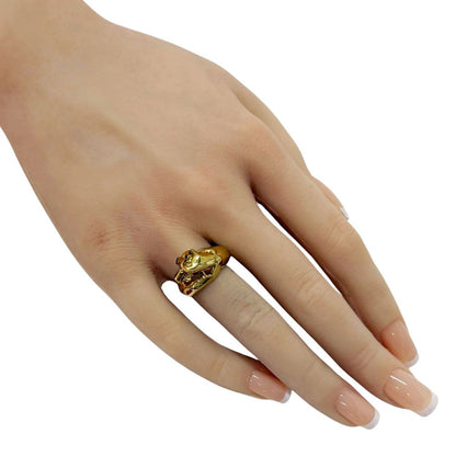 Cartier Panthere de Cartier Ring 18k Yellow Gold Tsavorite — view 2