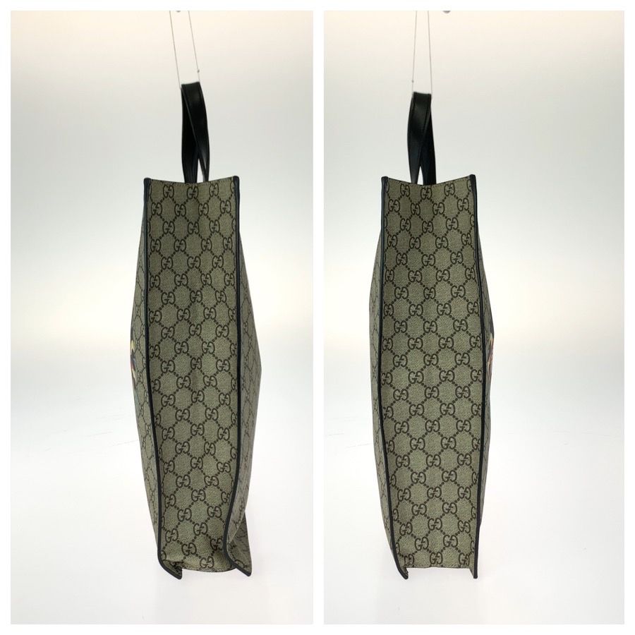 Gucci GG Supreme Angry Cat Tote Beige Multicolor Canvas Leather — view 8