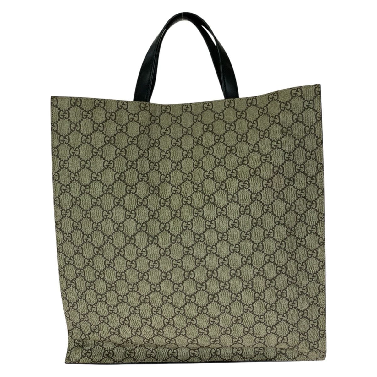 Gucci GG Supreme Angry Cat Tote Beige Multicolor Canvas Leather — view 2