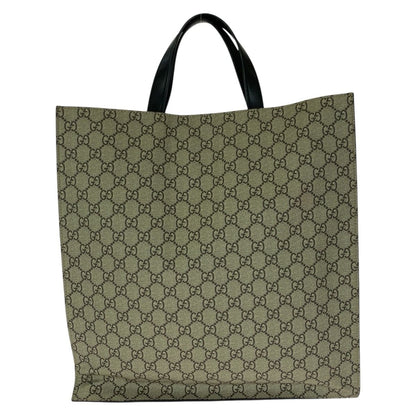 Gucci GG Supreme Angry Cat Tote Beige Multicolor Canvas Leather — view 2