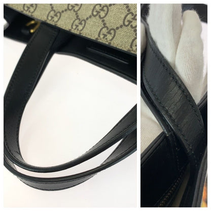 Gucci GG Supreme Angry Cat Tote Beige Multicolor Canvas Leather — view 5