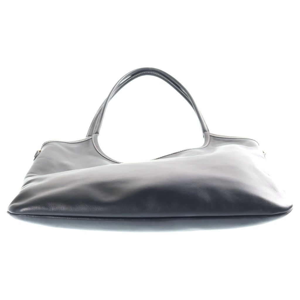 Miu Miu Logo Bag Handbag Black Leather — view 4