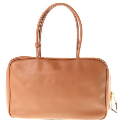 Miu Miu Leather Bow Handbag Brown Gold — view 2