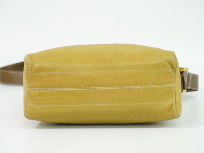 Loewe Anagram Shoulder Bag Pochette Leather Yellow — view 3