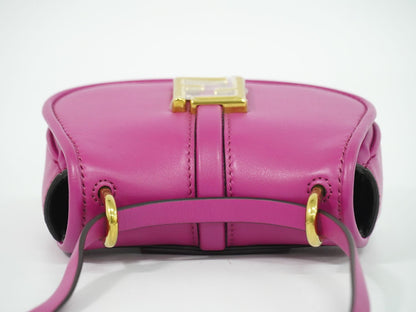 Fendi Camon Nano Shoulder Bag Pochette Leather Pink C'mon — view 5