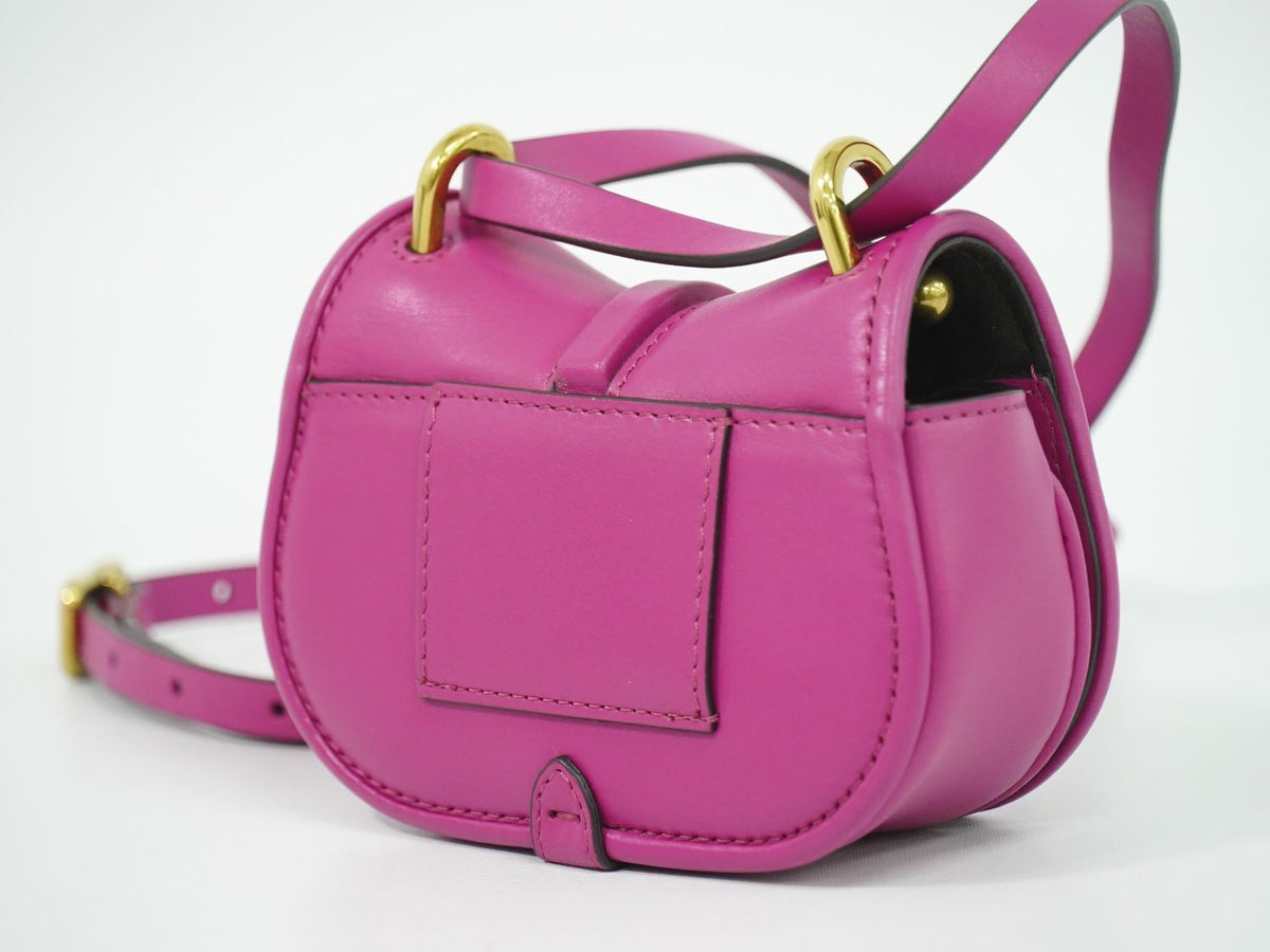 Fendi Camon Nano Shoulder Bag Pochette Leather Pink C'mon — view 2