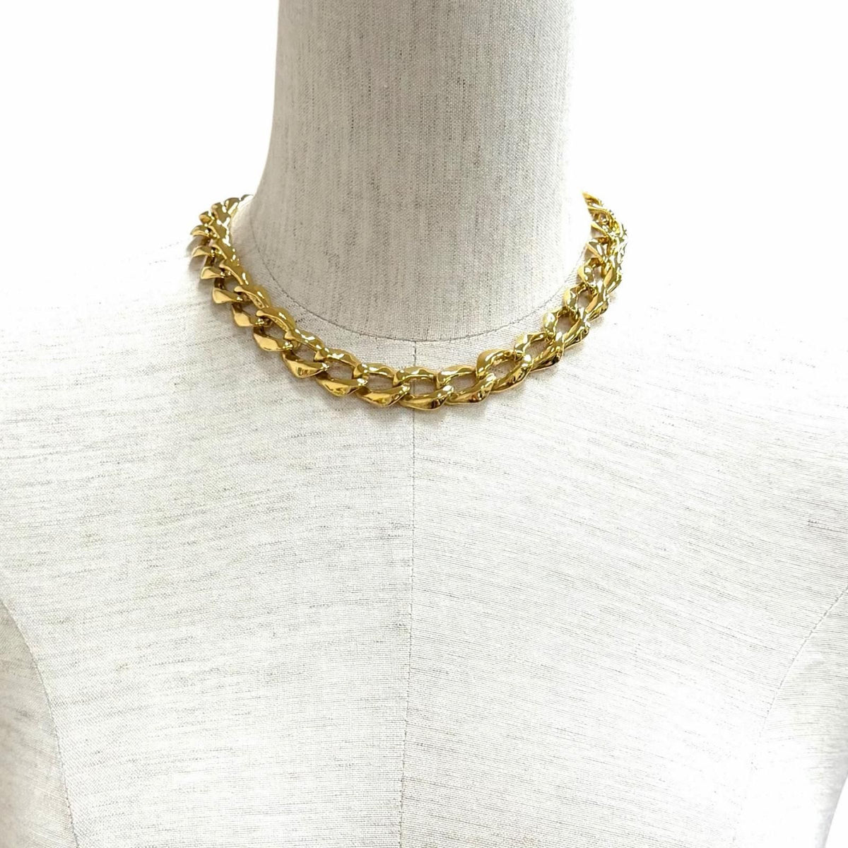 Saint Laurent Vintage Gold Chain Necklace Choker — view 3