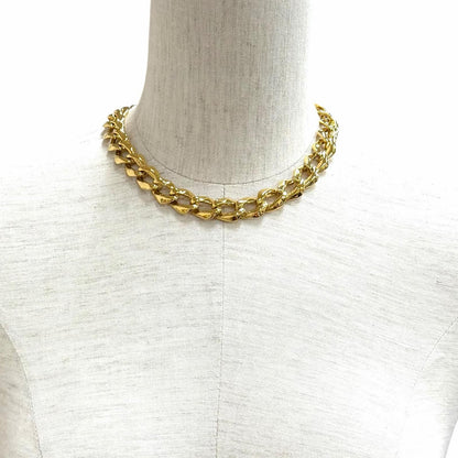 Saint Laurent Vintage Gold Chain Necklace Choker — view 3