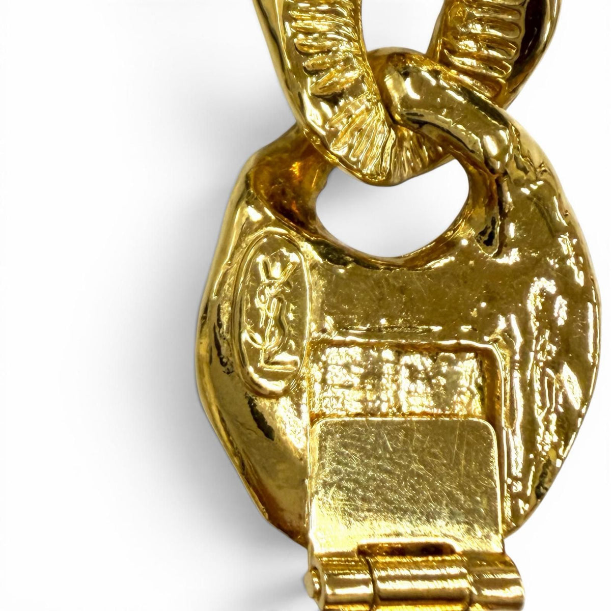 Saint Laurent Vintage Gold Chain Necklace Choker — view 7