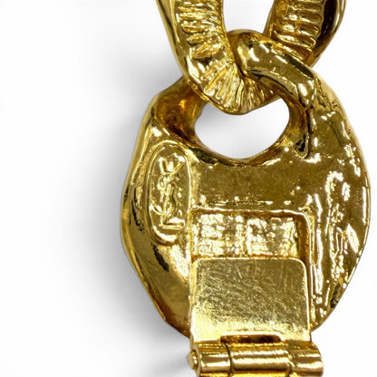 Saint Laurent Vintage Gold Chain Necklace Choker — view 7