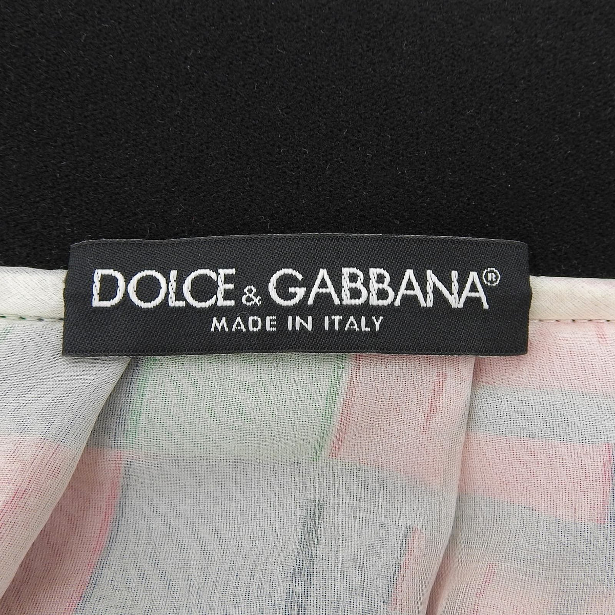 Dolce & Gabbana Fjmwx Lining Silk 100% Jacquard Skirt Pink Green 38 — view 8