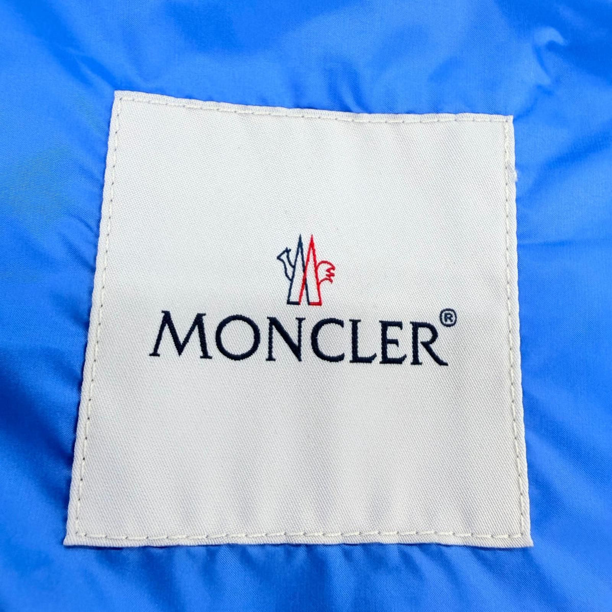 Moncler Liane Gilet Logo Patch Button Pocket Double Down Vest Blue — view 8