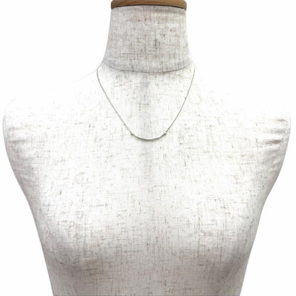 Tiffany & Co T Smile Small Chain Necklace White Gold — view 2