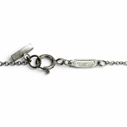 Tiffany & Co T Smile Small Chain Necklace White Gold — view 4