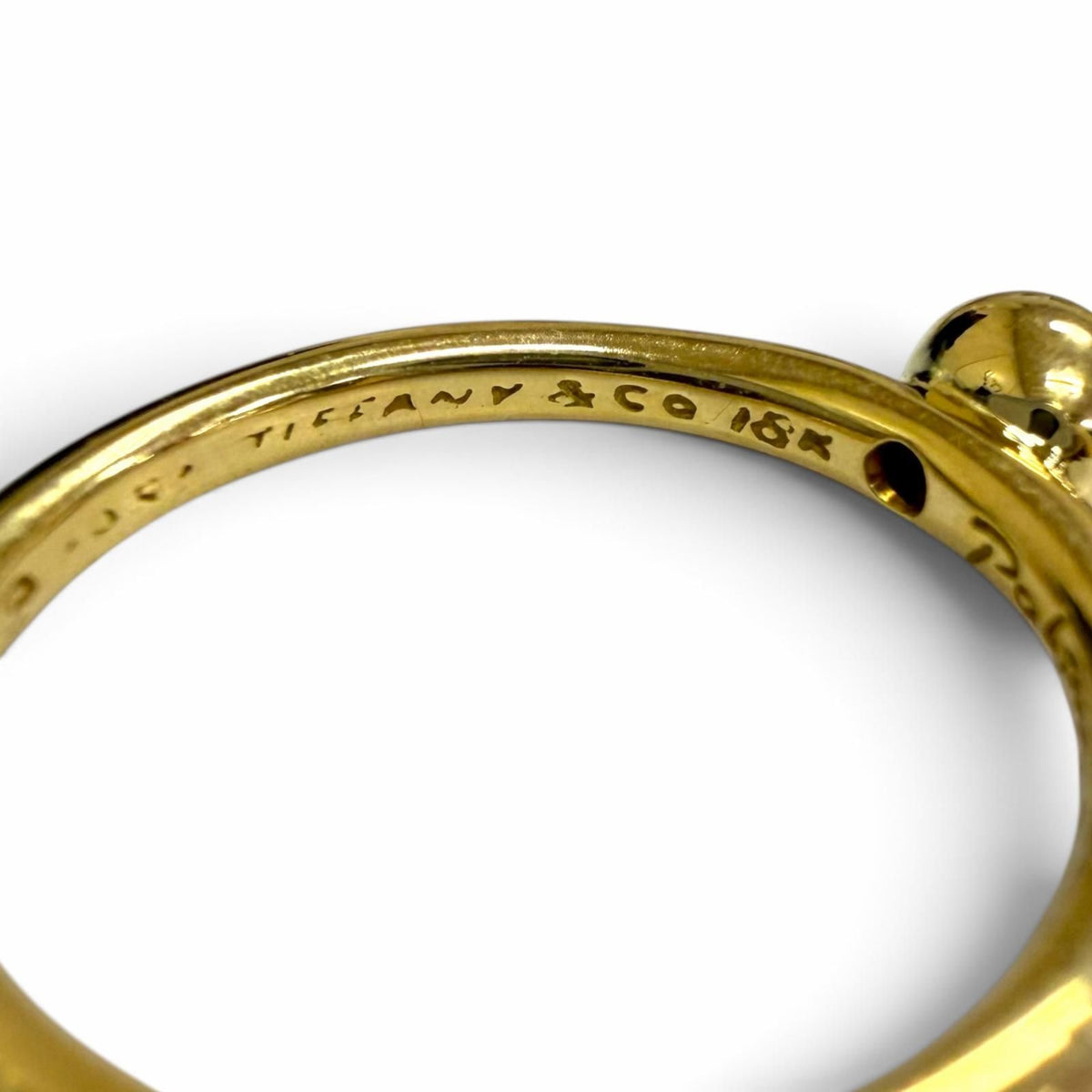 Tiffany & Co Vintage Bizzette 750 Emerald Ring Yellow Gold Green — view 6
