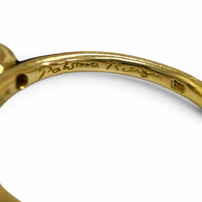 Tiffany & Co Vintage Bizzette 750 Emerald Ring Yellow Gold Green — view 5