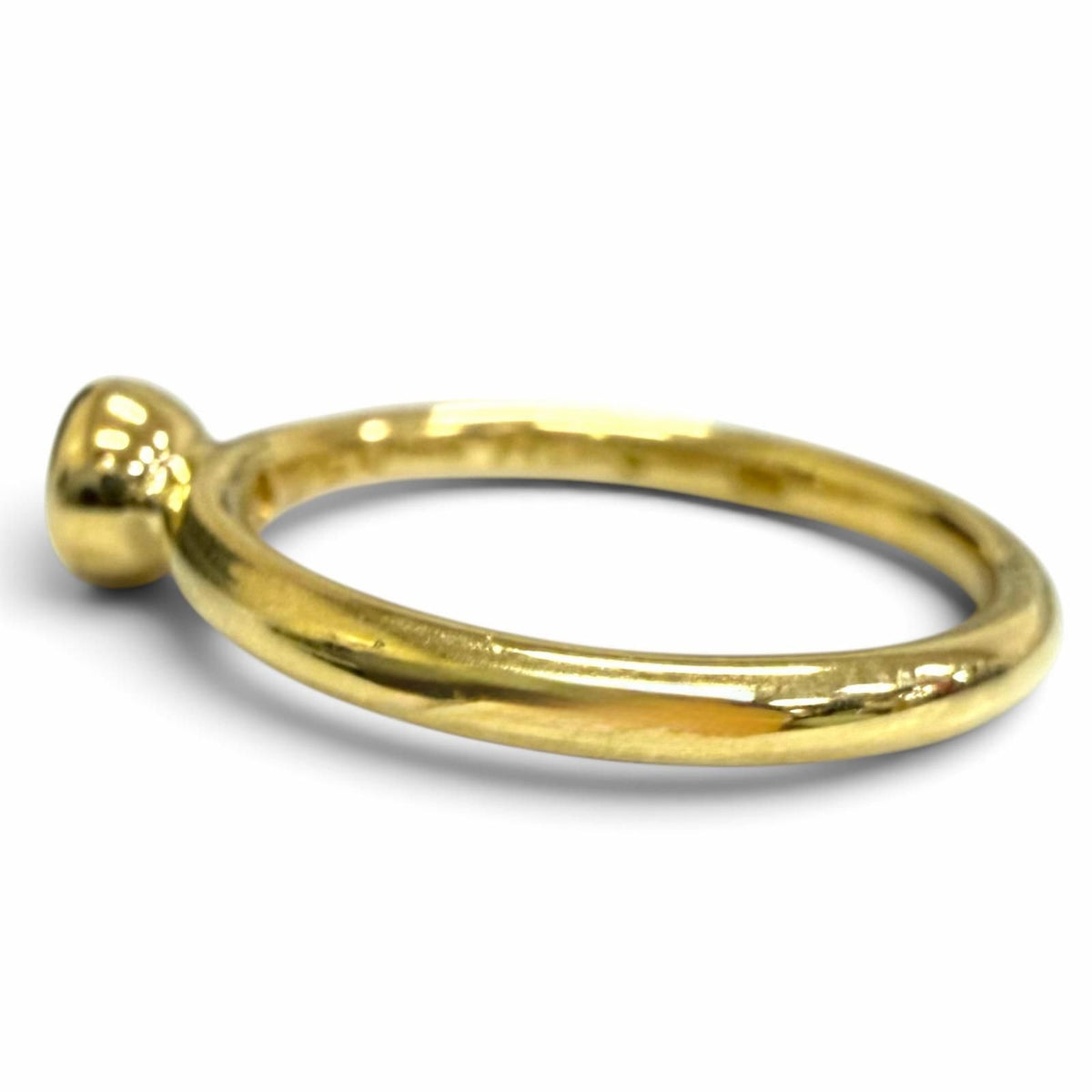 Tiffany & Co Vintage Bizzette 750 Emerald Ring Yellow Gold Green — view 4