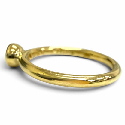 Tiffany & Co Vintage Bizzette 750 Emerald Ring Yellow Gold Green — view 4