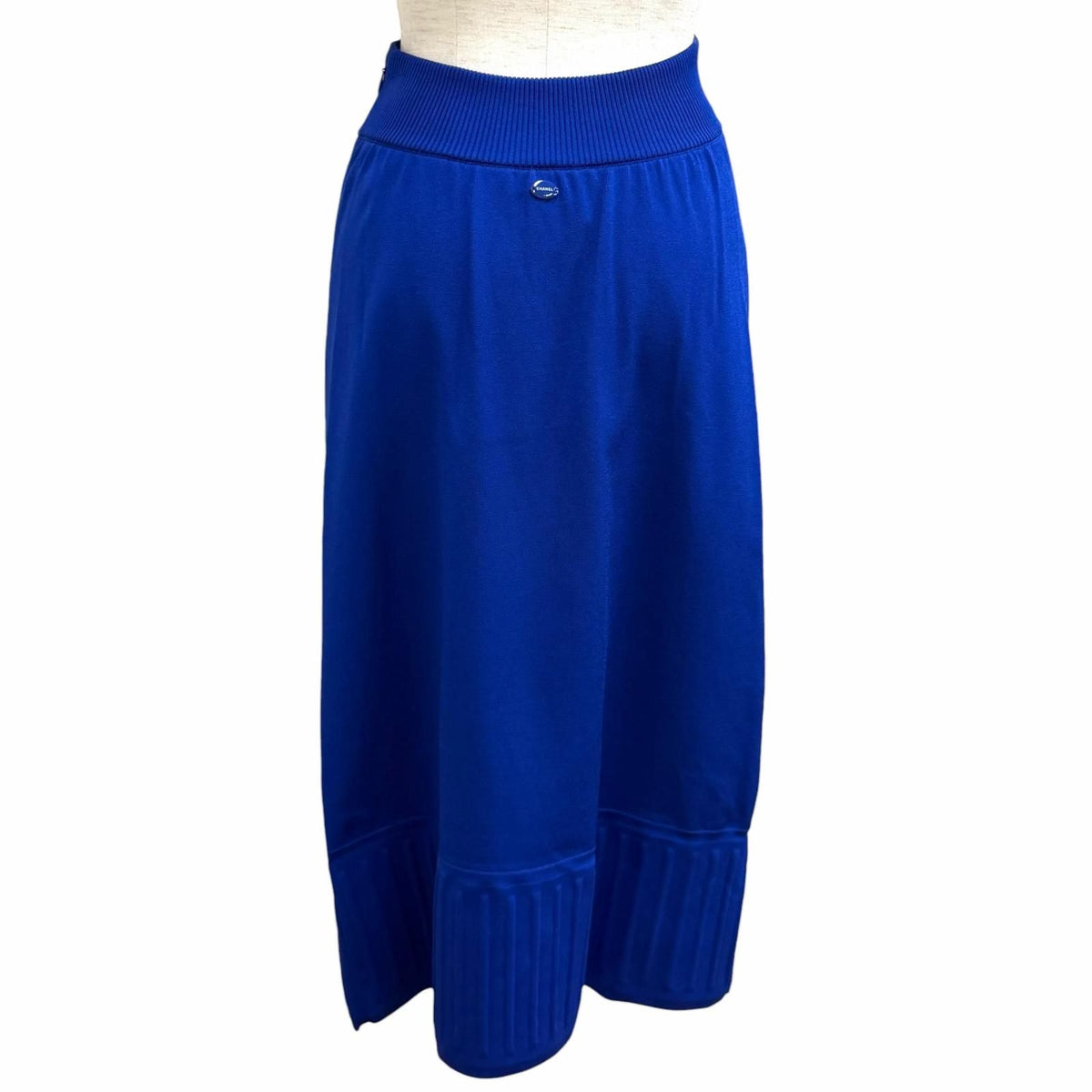 Chanel Pearl CC Logo Button Parts Set Blue Skirt 36 — view 8