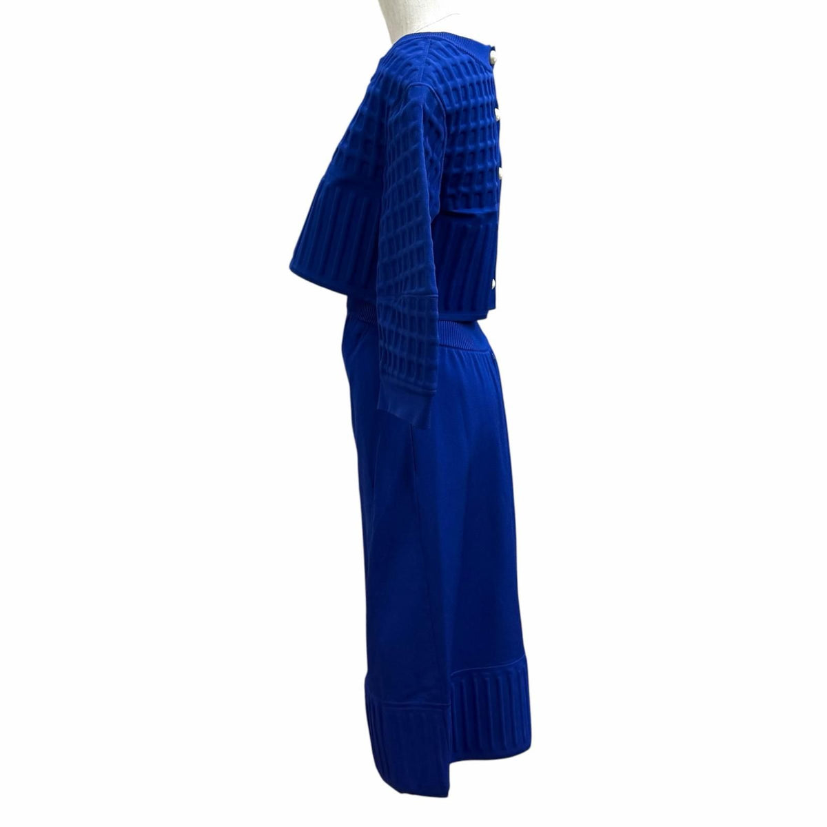 Chanel Pearl CC Logo Button Parts Set Blue Skirt 36 — view 3