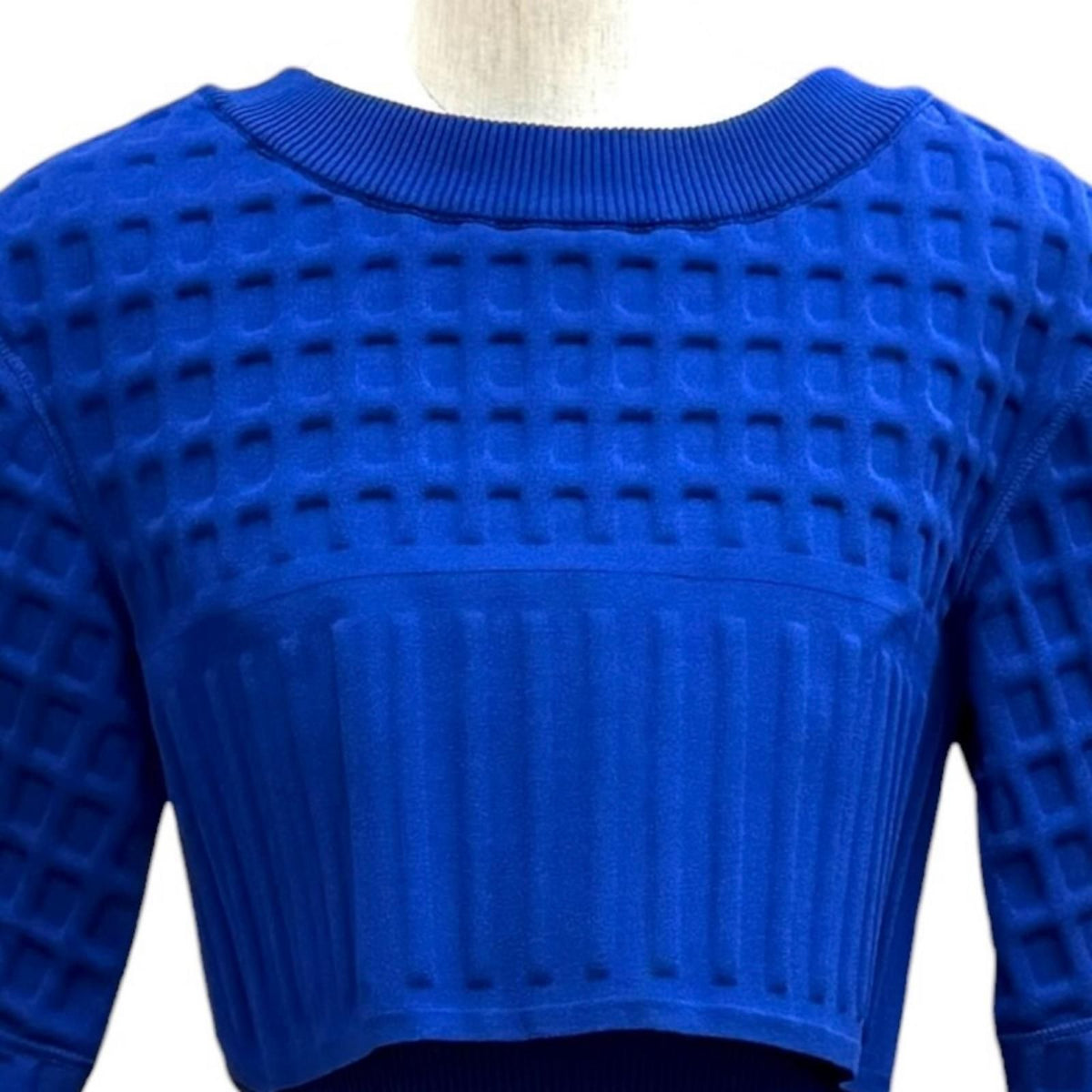 Chanel Pearl CC Logo Button Parts Set Blue Skirt 36 — view 2