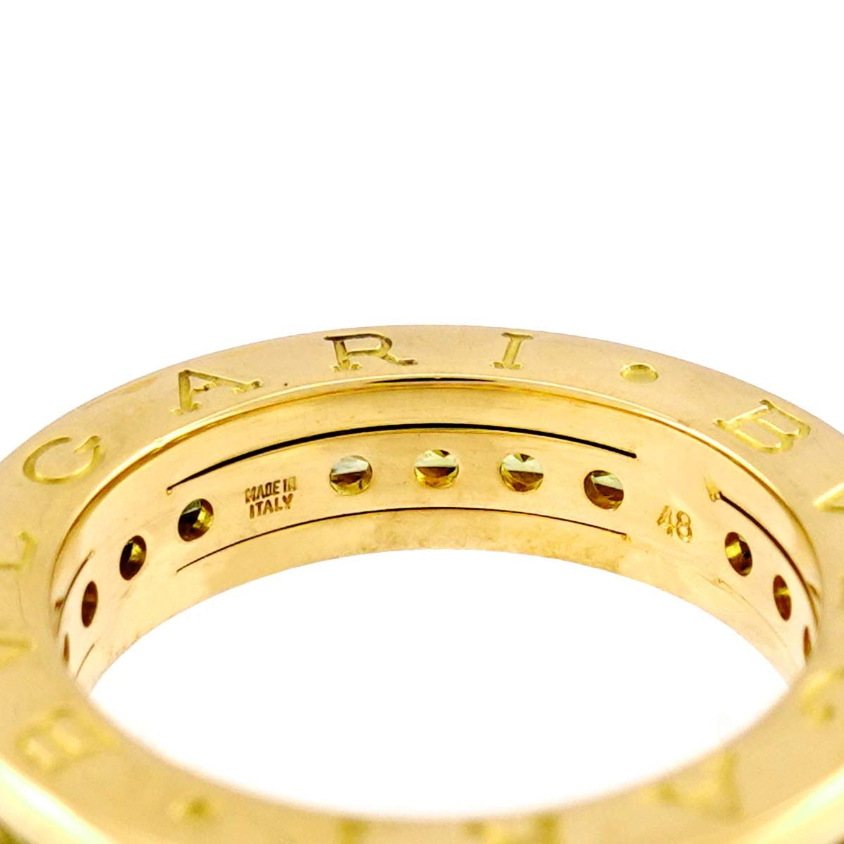 Bvlgari B.zero1 Band 48 Ring Peridot 18k Yellow Gold 750 — view 5