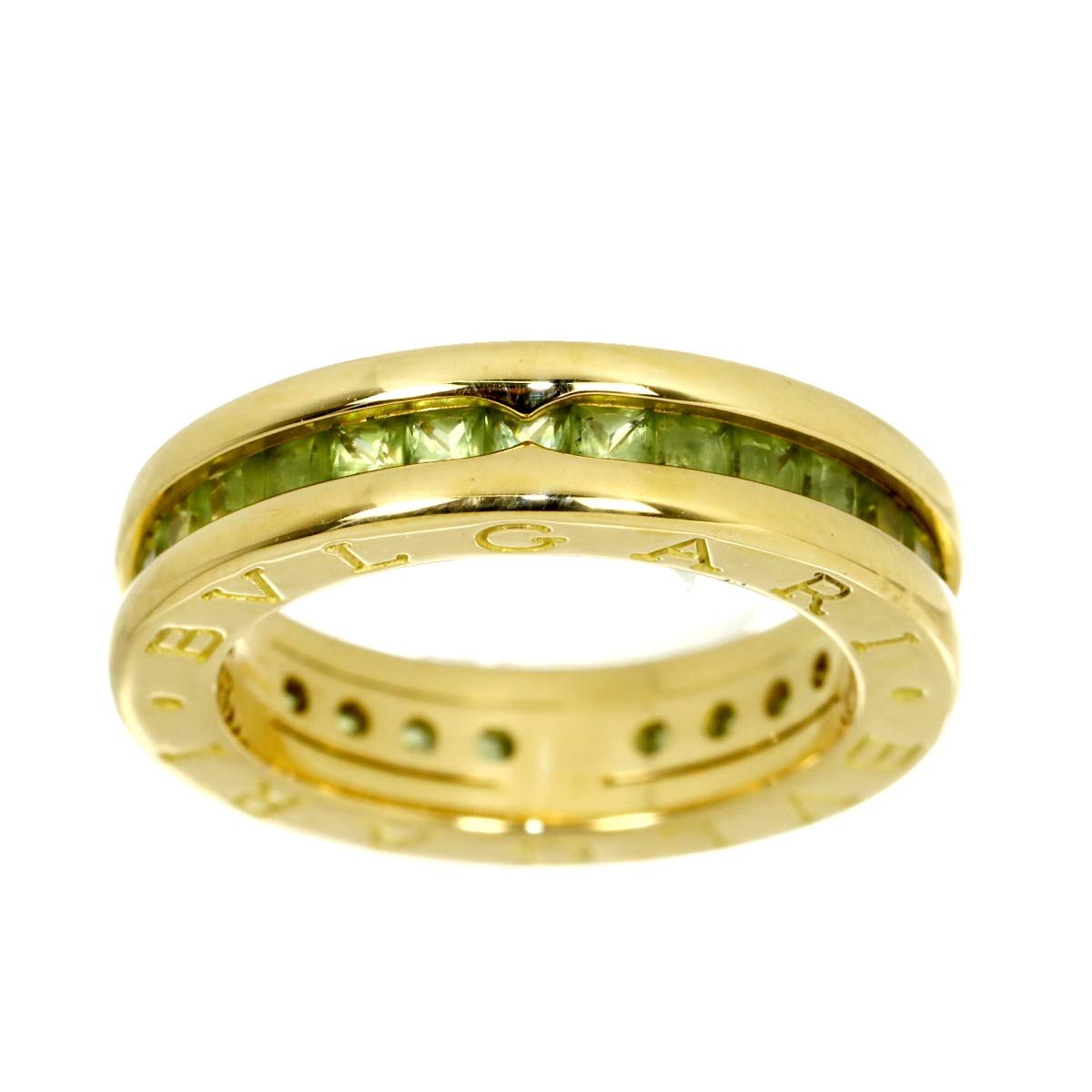 Bvlgari B.zero1 Band 48 Ring Peridot 18k Yellow Gold 750 — view 2