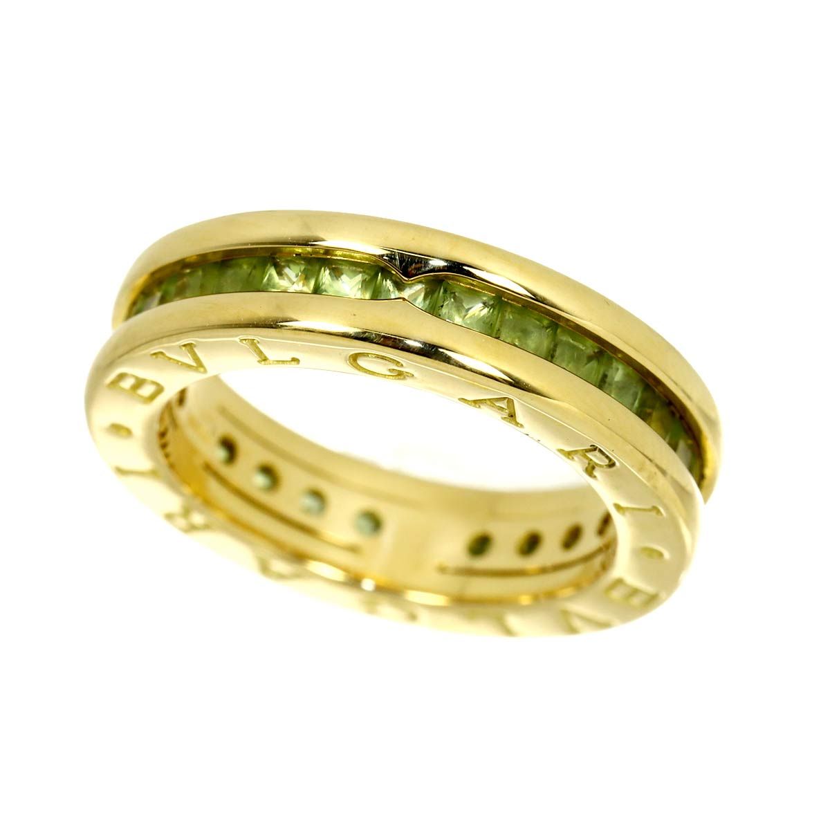 Bvlgari B.zero1 Band 48 Ring Peridot 18k Yellow Gold 750 — view 6