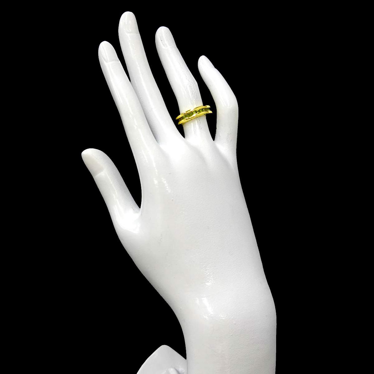 Bvlgari B.zero1 Band 48 Ring Peridot 18k Yellow Gold 750 — view 8