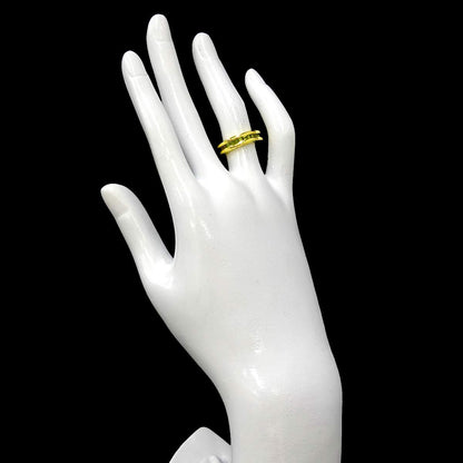 Bvlgari B.zero1 Band 48 Ring Peridot 18k Yellow Gold 750 — view 8