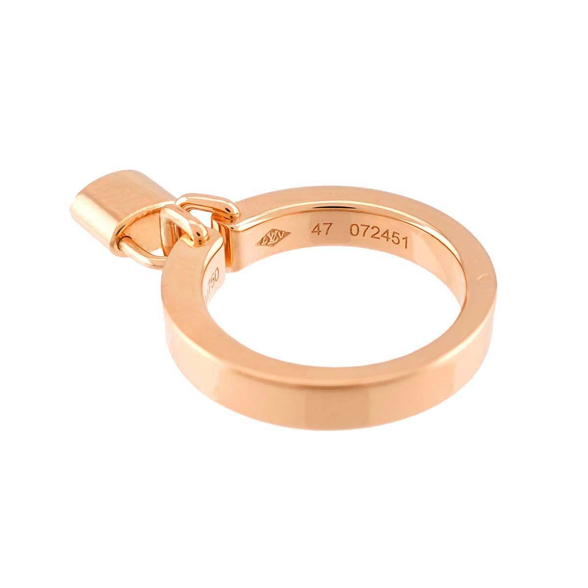 Louis Vuitton Bague Lockit 47 Ring 18k Pink Gold 750 — view 4