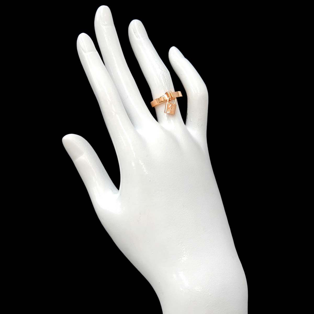 Louis Vuitton Bague Lockit 47 Ring 18k Pink Gold 750 — view 8