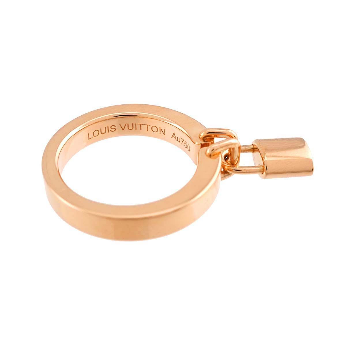 Louis Vuitton Bague Lockit 47 Ring 18k Pink Gold 750 — view 3