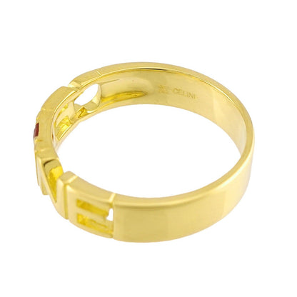 Celine Ring Ruby 18k Yellow Gold — view 3