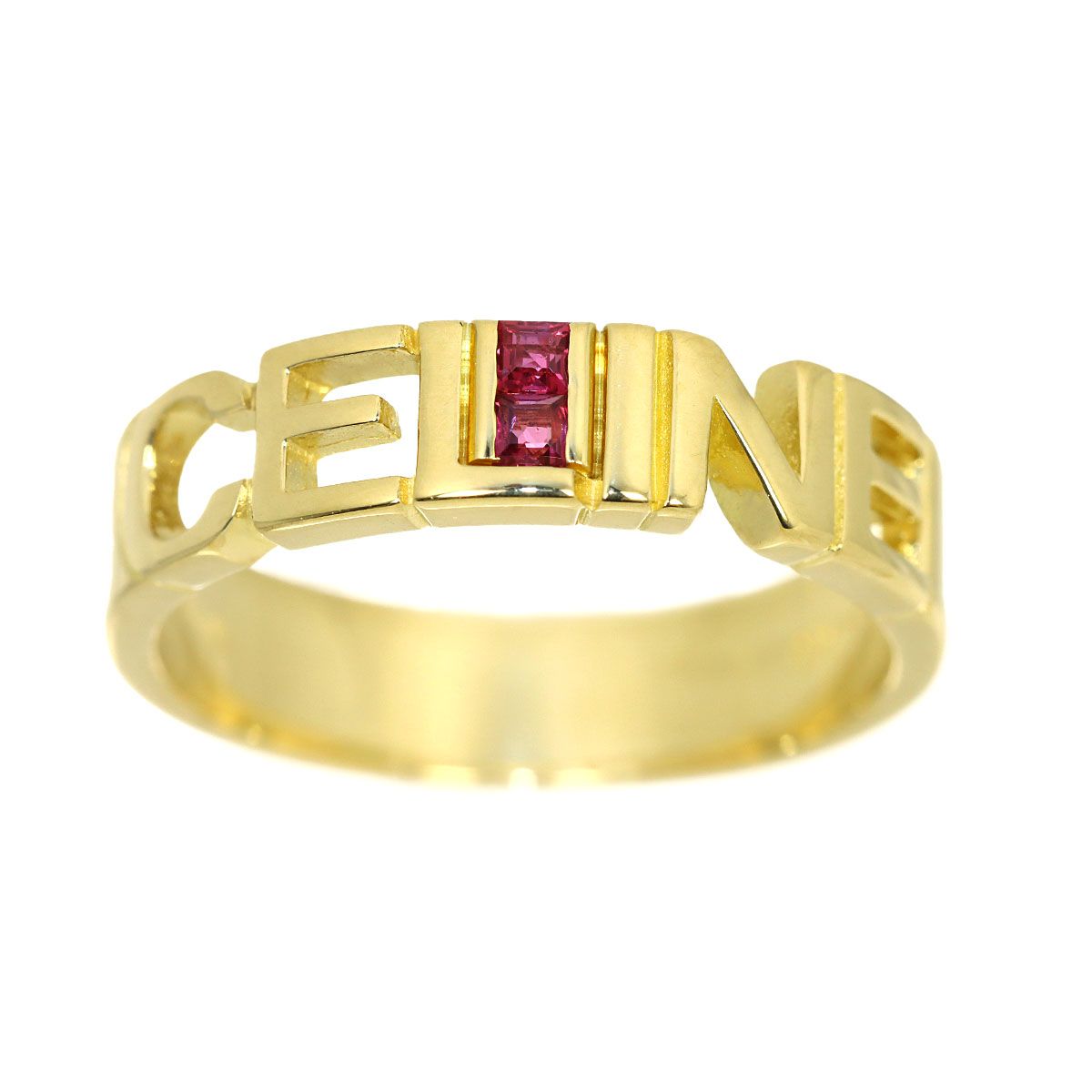 Celine Ring Ruby 18k Yellow Gold — view 2
